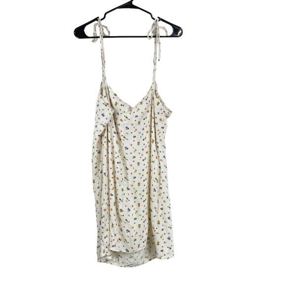 Reformation NWT Chandler Floral Minidress In Winnie Size XL Tie Shoulder Straps - Picture 3 of 9